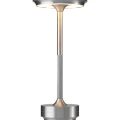 Nordic Light Skagen genopladelig bordlampe, sølv