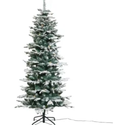 Nordic Winter kunstigt juletræ med lys, 180 x 86 cm