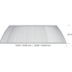 Nordtronic Ecotech reflektor til Nordtronic Highbay, 200W, klar