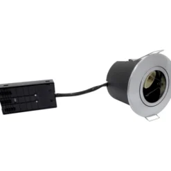 Nordtronic Fast Install ECO indbygningsspot, børstet aluminium, 10-pak