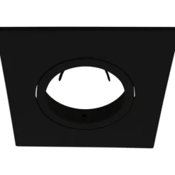 Nordtronic firkantet front til Quick Install G2 og Uni Install G2 spots, sort