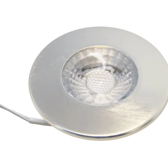 Nordtronic Gabriella LED indbygningsspot, 35°, 3000K, børstet alu