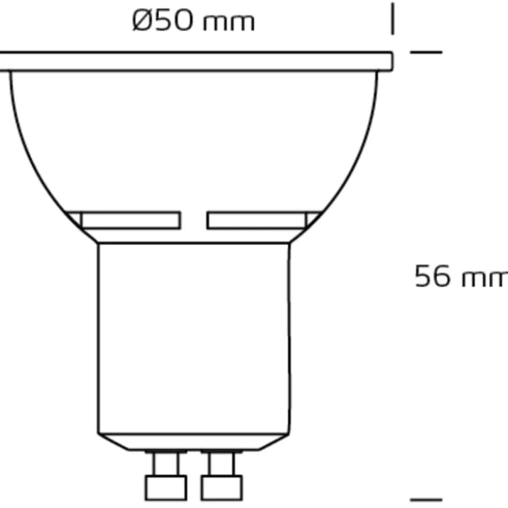 Nordtronic Long Life GU10 spotpære, 1800K-3000K, 5W