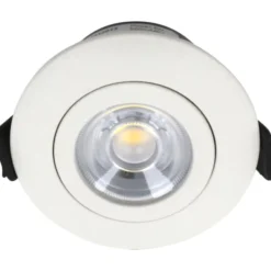 Nordtronic Low Profile Flexible G2 indbygningsspot, Ø7,5 cm, hvid, 2700K