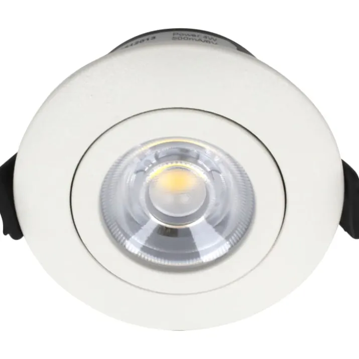 Nordtronic Low Profile Flexible indbygningsspot, driver, Ø5,5 cm, hvid, 4000K