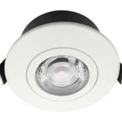 Nordtronic Low Profile Flexible indbygningsspot, Ø7,5 cm, DTW, hvid