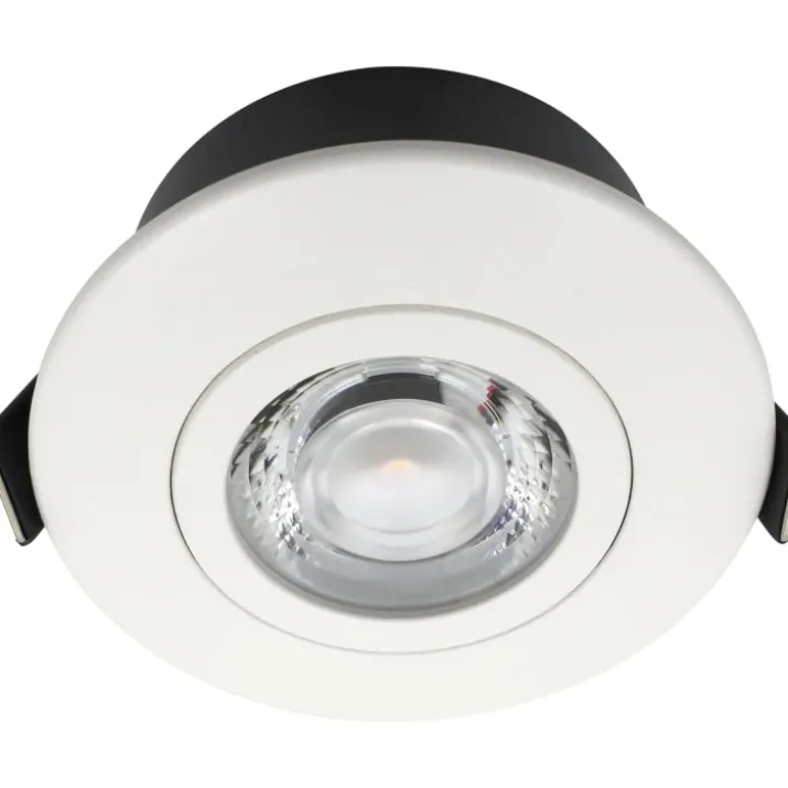 Nordtronic Low Profile Flexible indbygningsspot, Ø7,5 cm, DTW, hvid