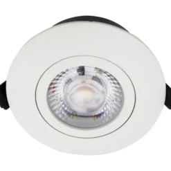 Nordtronic Low Profile Flexible indbygningsspot, Ø8,3 cm, hvid, 3000K