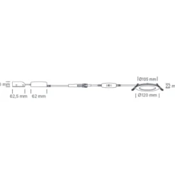 Nordtronic Lucette G2 indbygningsspot, Ø12 cm