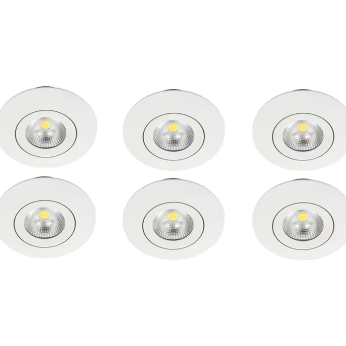 Nordtronic Velia Eco CCT indbygningsspot, 6-pak