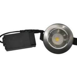 Nordtronic Velia Low Profile indbygningsspot, børstet alu, 2700K