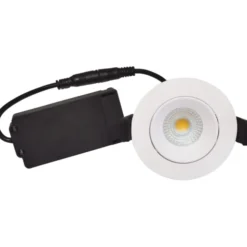 Nordtronic Velia Low Profile indbygningsspot, mat hvid, 4000K