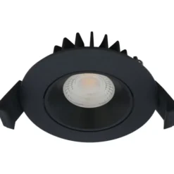 Nordtronic Velia Low Profile indbygningsspot, mat sort, 2700K