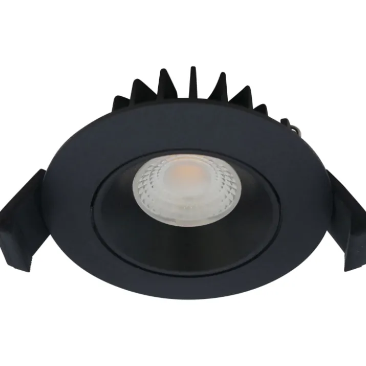 Nordtronic Velia Low Profile indbygningsspot, mat sort, 4000K
