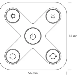 Nordtronic Wireless Switch Zigbee, fjernbetjening