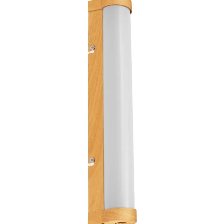 Osram Orbis Tube spejllampe, 40 cm, træ