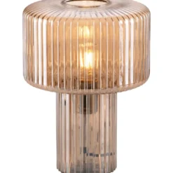 Paul Neuhaus Fungus bordlampe, ravfarvet