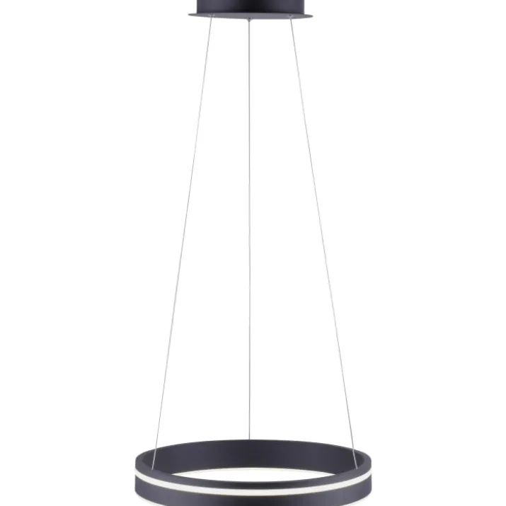 Paul Neuhaus Q-Vito lysekrone, sort, Ø40 cm
