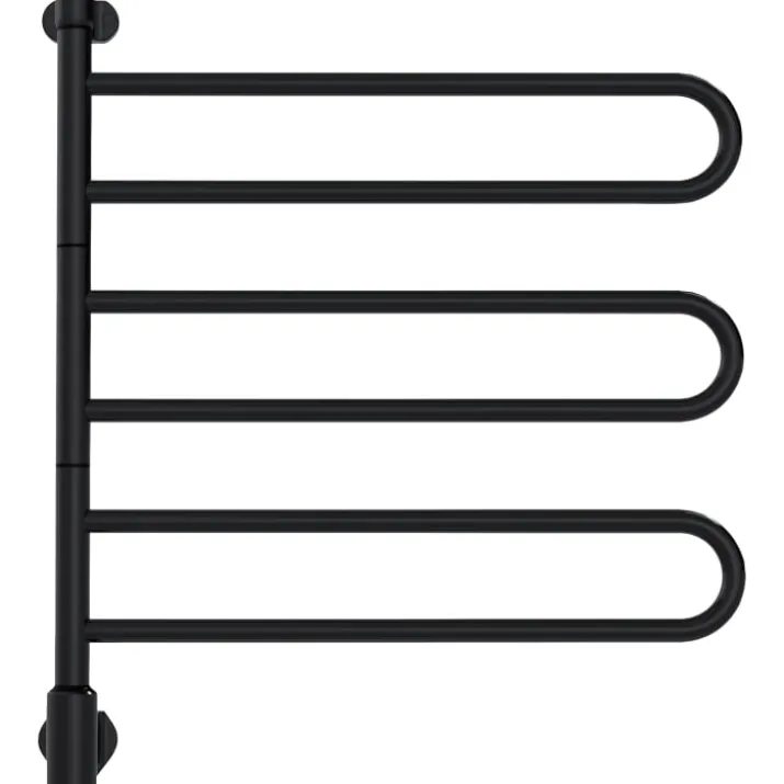 Pax Flex U håndklædetørrer, el, 65,4x75 cm, sort