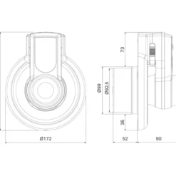 Pax Passad 00 badventilator, Ø100 mm, hvid