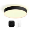 Philips Hue Enrave plafond, sort, Ø42 cm, startsæt