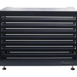 Qventi varmepumperskjuler aluminium, 100 cm, antracit