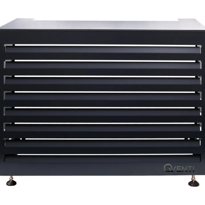 Qventi varmepumperskjuler aluminium, 100 cm, antracit