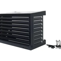 Qventi varmepumperskjuler aluminium, 100 cm, antracit