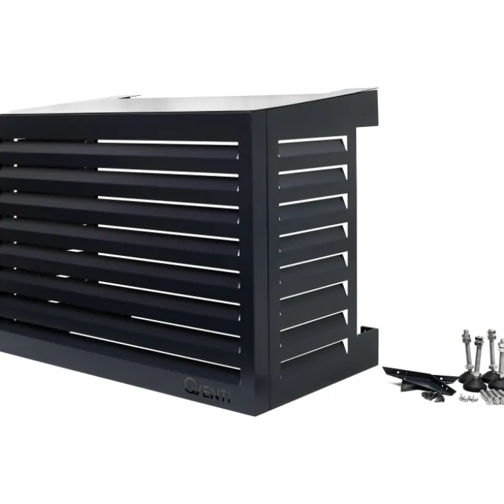 Qventi varmepumperskjuler aluminium, 100 cm, antracit