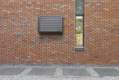 Qventi varmepumperskjuler aluminium, 100 cm, antracit