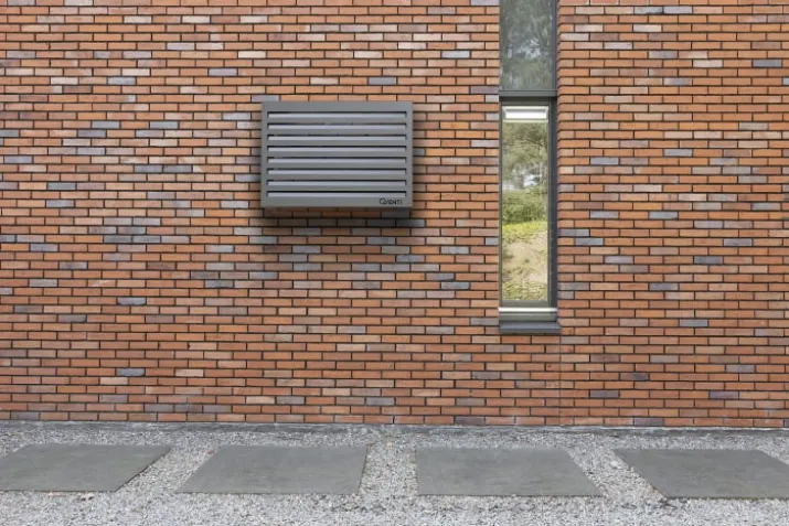 Qventi varmepumperskjuler aluminium, 100 cm, antracit