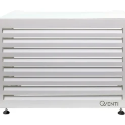 Qventi varmepumperskjuler aluminium, 100 cm, hvid