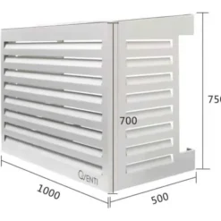 Qventi varmepumperskjuler aluminium, 100 cm, hvid