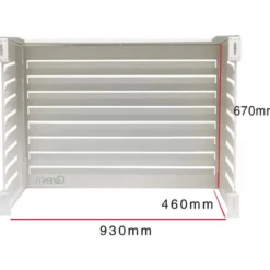 Qventi varmepumperskjuler aluminium, 100 cm, hvid