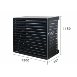 Qventi varmepumperskjuler aluminium, 115 cm, antracit