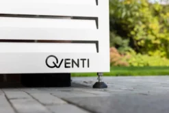 Qventi varmepumperskjuler aluminium, 115 cm, hvid