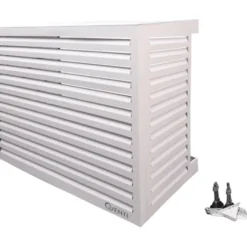 Qventi varmepumperskjuler aluminium, 130 cm, hvid