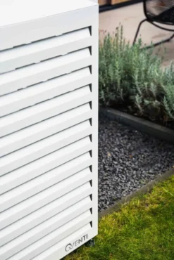 Qventi varmepumperskjuler aluminium, 130 cm, hvid