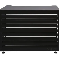 Qventi varmepumperskjuler, aluminium, 100 cm, sort