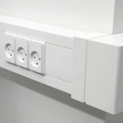 Rehau Signa installationskanal med låg, 70/130 mm, perlehvid