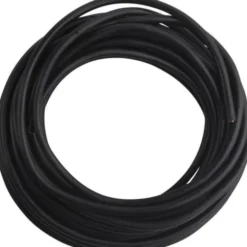 Rund plastledning PKL 2x0,75 mm², sort, 10 meter