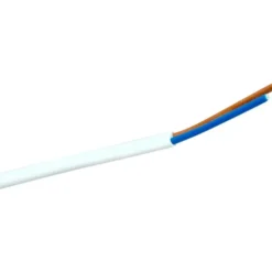 Rund plastledning PKL 2x0,75 mm², sort, 5 meter