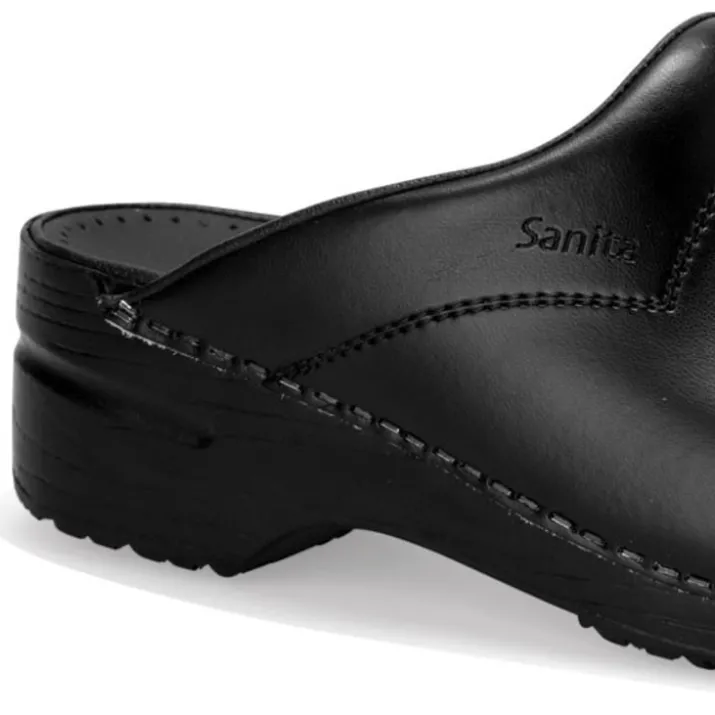 Sanita San Flex Clog træsko O1, uden hælkappe, sort, str. 35