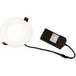 Scan Products Alisia Elite indbygningsspot, mat hvid, 3000K, Ø12 cm
