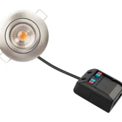 Scan Products Claudia Loop indbygningsspot, 2700K, børstet aluminium
