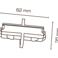 Scan Products Mita 1F mini midtertilslutning, sort