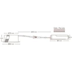 Scan Products Sabina Low Profile Fixed indbygningsspot, mat hvid, 2700K