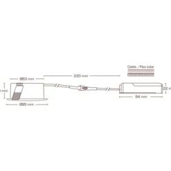 Scan Products Sabina Low Profile indbygningsspot, mat hvid, 4000K
