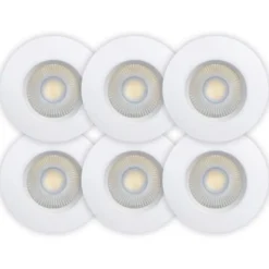 Scan Products Sabina Low Profile indbygningsspot, mat hvid, 6 stk