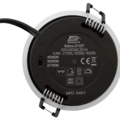 Scan Products Sabina Low Profile indbygningsspot, mat hvid, 6 stk